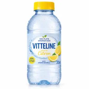 Eau plate aromatisée citron 33cl