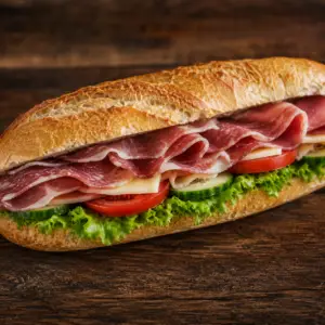 Sandwich jambon de montagne